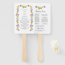 Leque Lemon Floral Amalfi - Programa de casamento italia