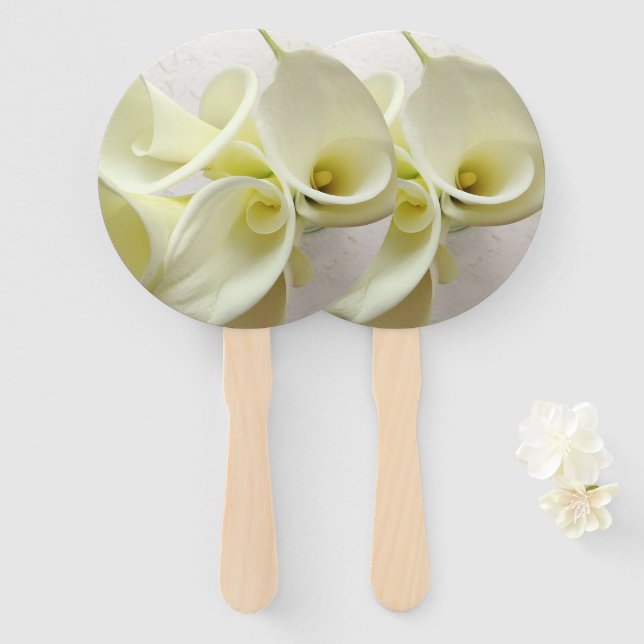 Leque Lírios brancos de cima (Frente e Verso)