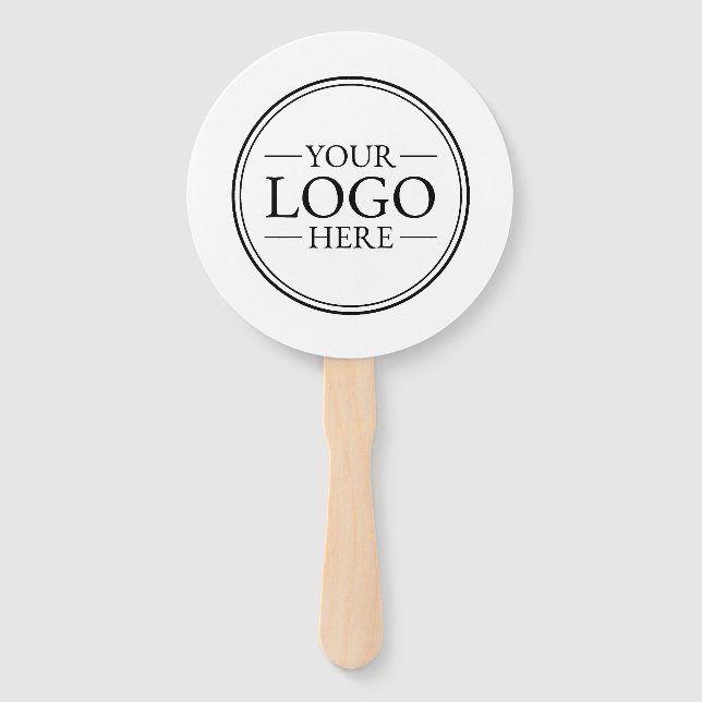 Leque Logotipo comercial personalizado (Frente)