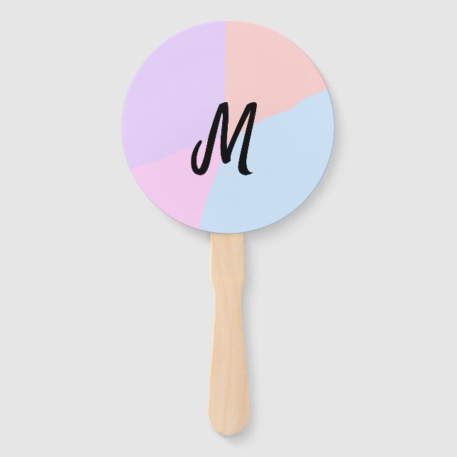 Leque logotipo monograma simples e mínimo personalizado (Frente)