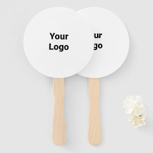 Leque Logotipo personalizado simples e elegante aqui cl