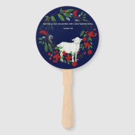 Leque Love One Another | Lamb & Floral Hand Fans