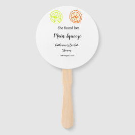Leque Main Squeeze lemon citrus bridal shower add name d