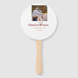 Leque Marron arco aplaude 40 anos de casamento