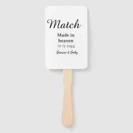 Leque Match made in heaven add name date simple calligra