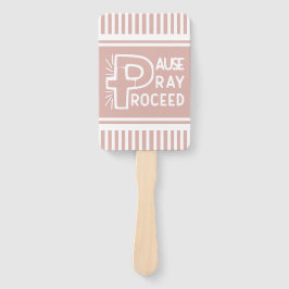 Leque Mauve pink Pause Reze em Cristão