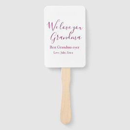 Leque melhor vovó de vovô dama de foto clássico