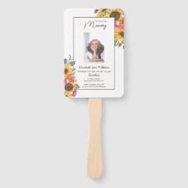 Leque Memorial Em Adoro Ordem Floral de Serviço de Memór