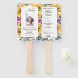 Leque Memorial Loving Memory Sunflower Order