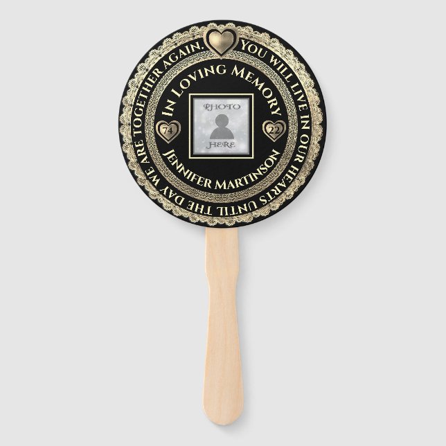 Leque Memorial Personalizado (Frente)
