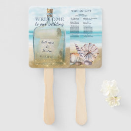 Leque Mensagem de Areia em uma Festa de casamento de Gar