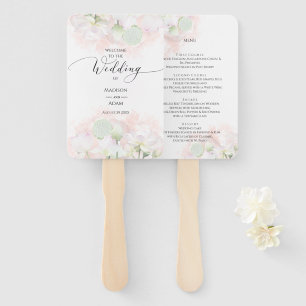 Leque Menu de Casamento das Lílias de Água Gávolas e