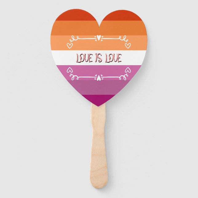 Leque Mês do Orgulho Amor é Amor (Verso)