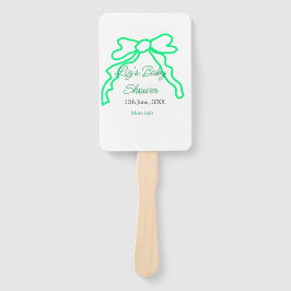 Leque Modelo de data de adição de nome do chá de fraldas