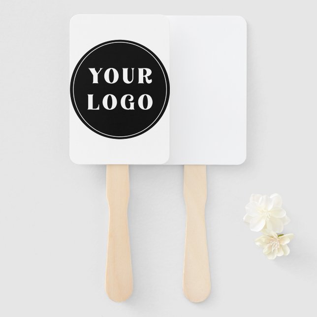 Leque Moderno, elegante, sofisticado e personalizável (Frente e Verso)