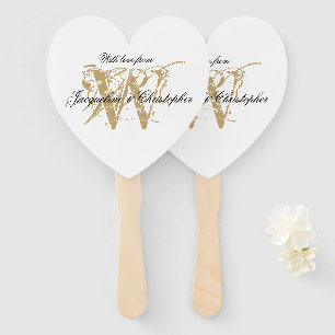 Leque Monograma E Chic De Casamento Externo Elegante