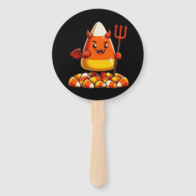 Leque Monstro de milho doce doce do Halloween (Frente)