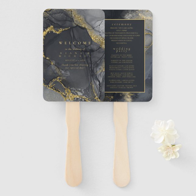 Leque Moody Ink Charmalho Dourado Programa ID988 (Frente e Verso)