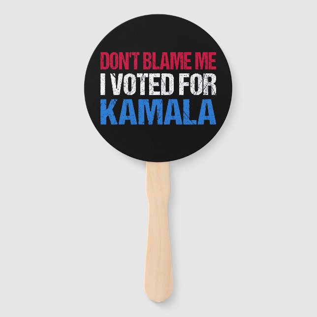 Leque Não me culpes, votei em Kamala (Frente)
