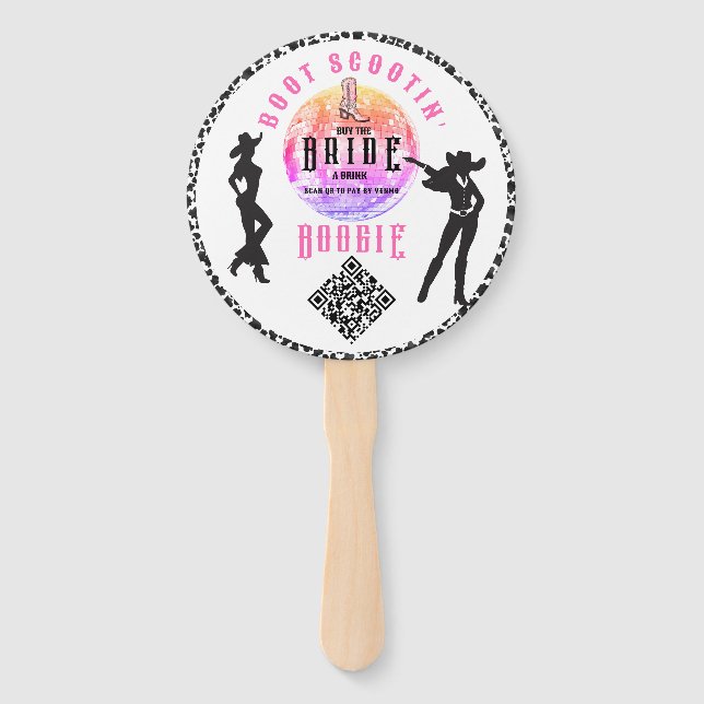 Leque Nashville Bachelorette Comprar O Código QR do Brid (Verso)