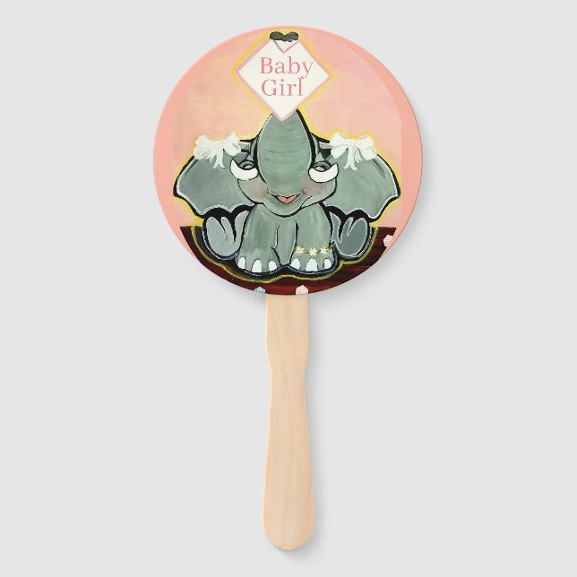 Leque Natosha, os elefantes que rodam a mão (Frente)