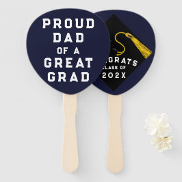 Leque Navy Blue Graduation Novelty