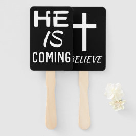 Leque negro, Ele Está Chegando A Crente