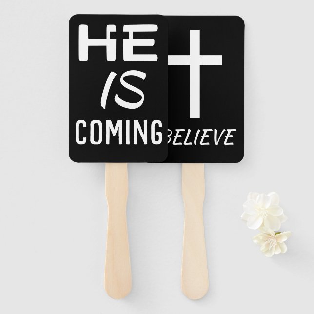 Leque negro, Ele Está Chegando A Crente (Frente e Verso)