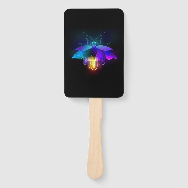 Leque Neon Firefly a preto (Frente)