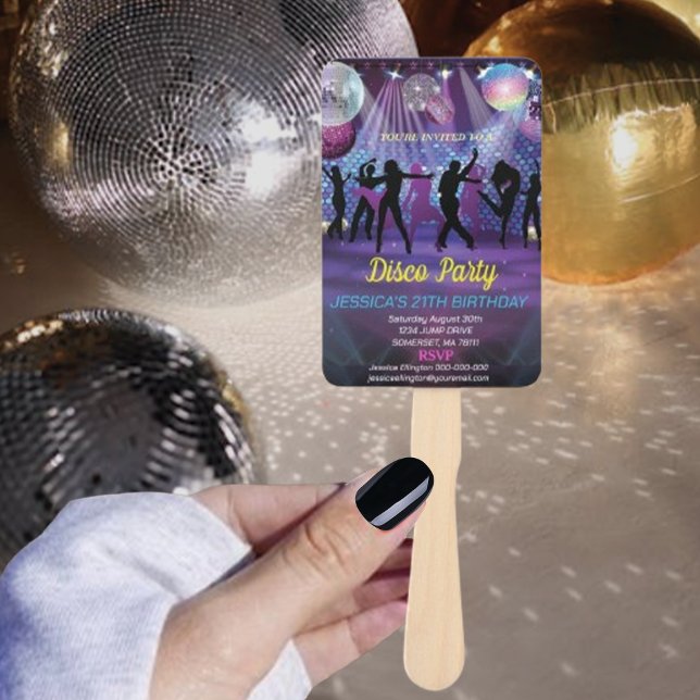 Leque Neon Glow Disco Dance Festa de aniversário (Criador carregado)