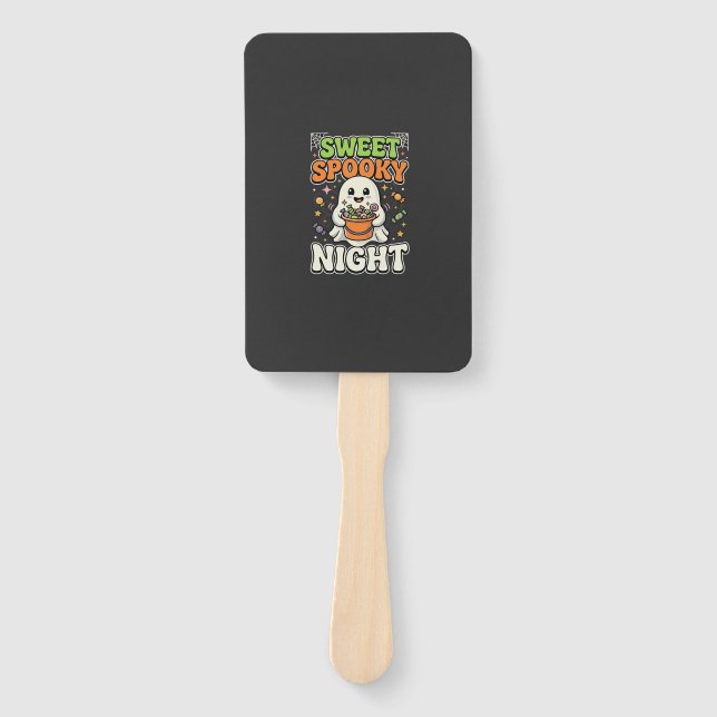 Leque Noite de Terror de Doces de Halloween (Frente)
