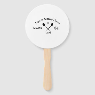Leque Nome da equipe aqui adicione nome número bola golf