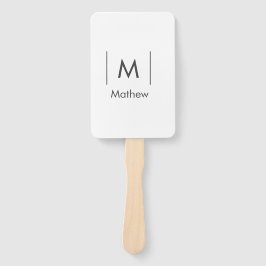 Leque Nome das linhas simples do padrinho de casamento d