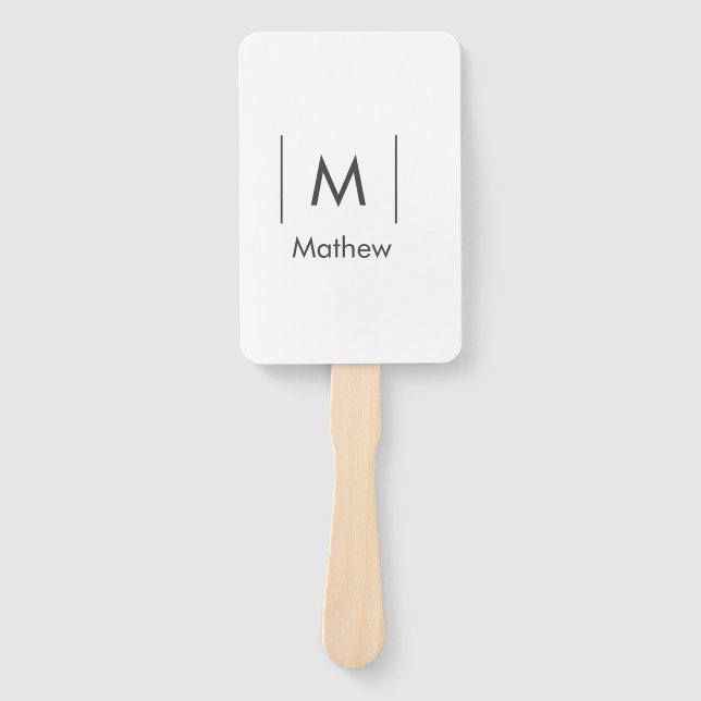 Leque Nome das linhas simples do padrinho de casamento d (Frente)