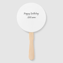 Leque Nome de adição de aniversário de feliz título míni