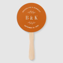 Nome do Casal de Casamento Botânico Floral Laranja