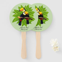 Leque Nome Exótico do Duo Toucan e Data Verde