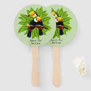 Leque Nome Exótico do Duo Toucan e Data Verde