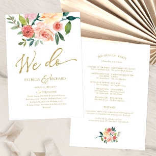 Leque Nós Fazemos Programa de Casamento com Aquarela Flo
