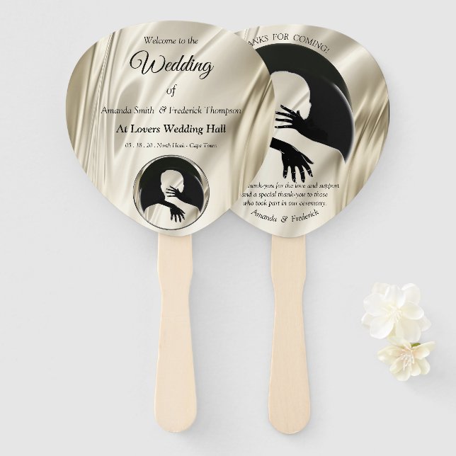 Leque O amor é tudo que há torcedores de mão (Frente e Verso)