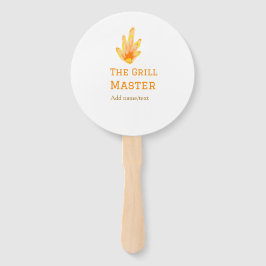 Leque O cozinhar de texto do nome de adição do churrasco