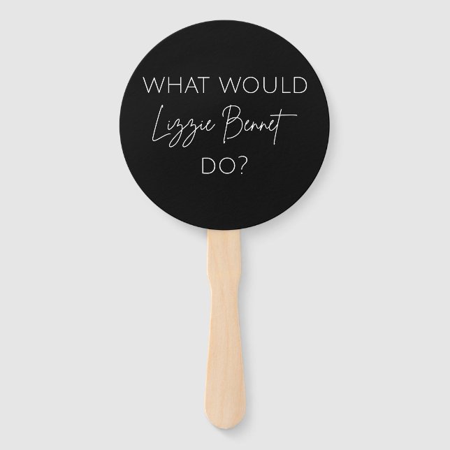 Leque O Que Lizzie Bennet Faria? (Frente)