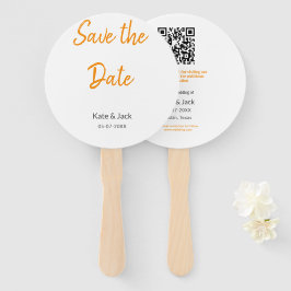 Leque O registro moderno salva a data adicionar nome QR