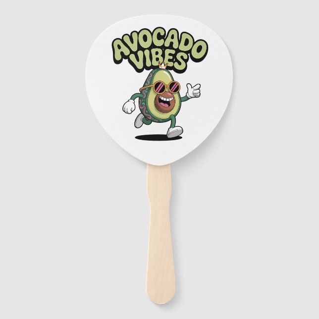 Leque Óculos de Sol Divertidos Abacate (Frente)