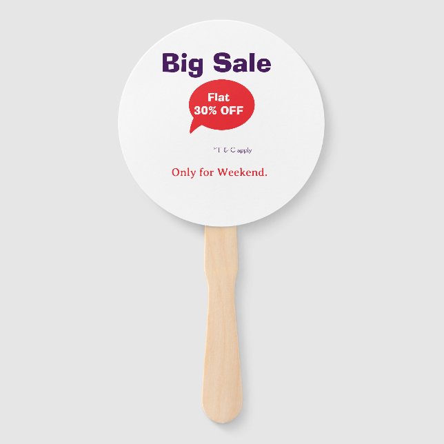 Leque Oferta de desconto de grande liquidação final de s (Frente)