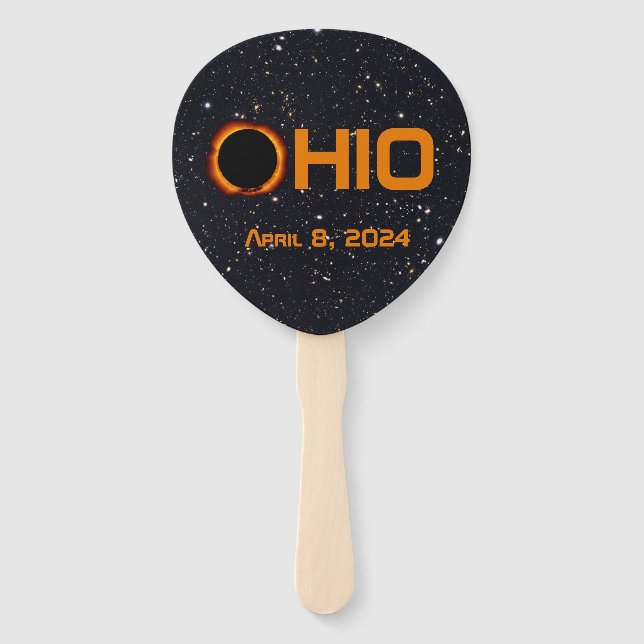 Leque Ohio 2024 Eclipse Solar Total (Frente)