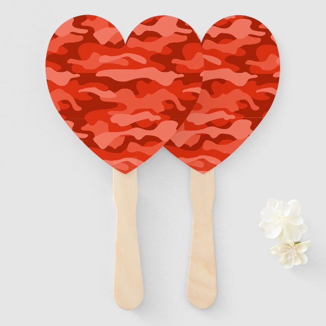 Leque Orange Soda Monocolor Camo (Frente e Verso)