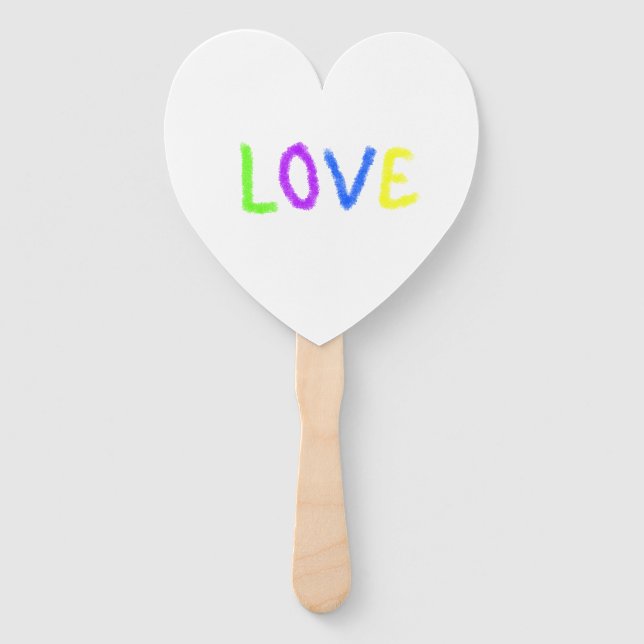 Leque Orgulho amoroso arco-íris LGBTQ junho moderno (Frente)