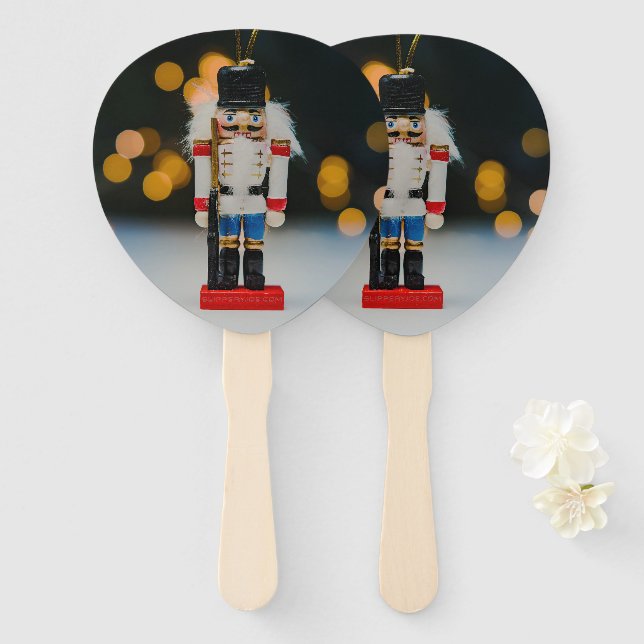 Leque Ornamento de figurino do craqueador de NatalJoe nu (Frente e Verso)