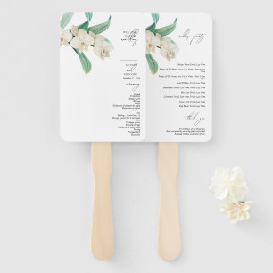 Leque Orquídeas Brancas Ordem de Serviço Floral de Casam